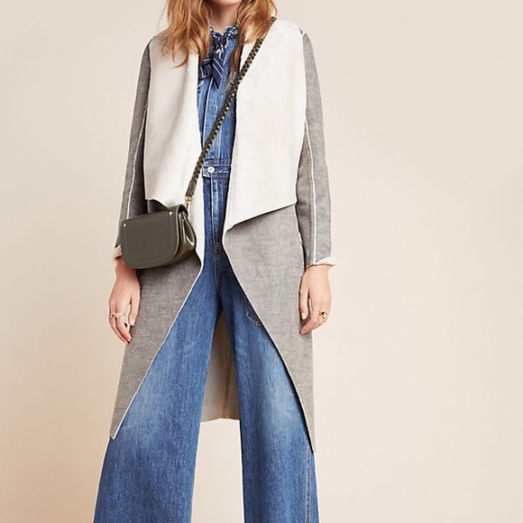 Anthropologie Jackets & Blazers - LAST CALL: Camilla Sueded Sherpa PETITE